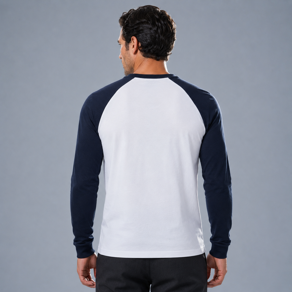 Men's Raglan Sleeve Contrast Baseball T-Shirt