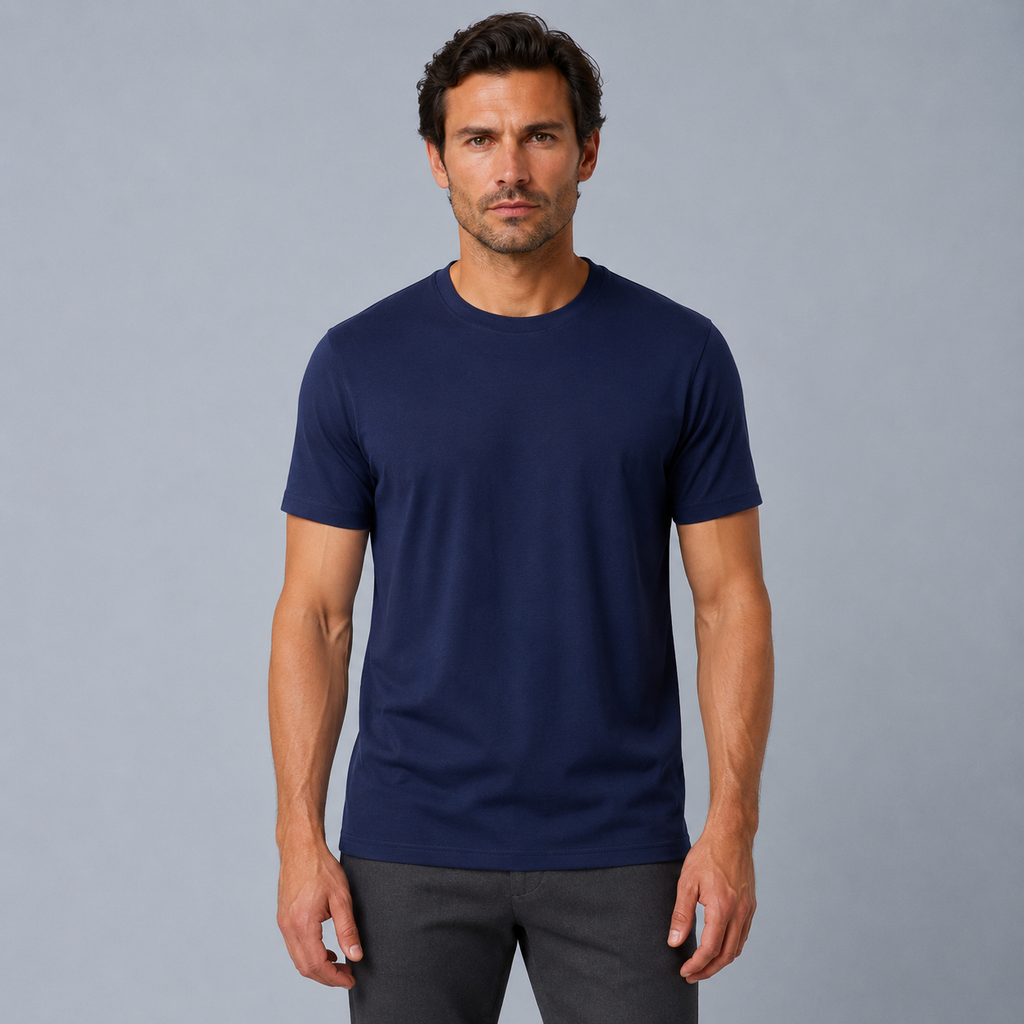 Men's Cotton Crew Neck Soft Touch T-Shirt