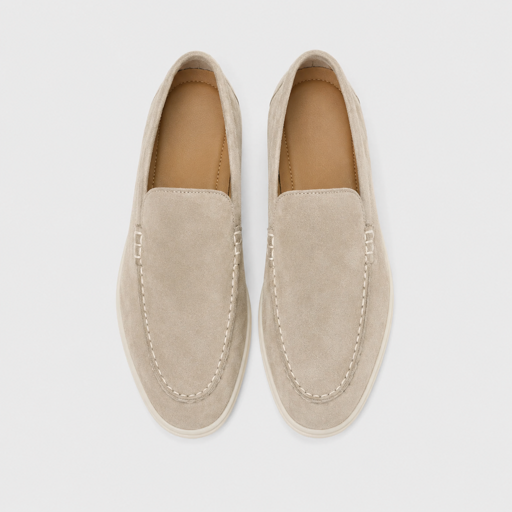 Men's Leather Flat Loafers Smart Walking Shoes