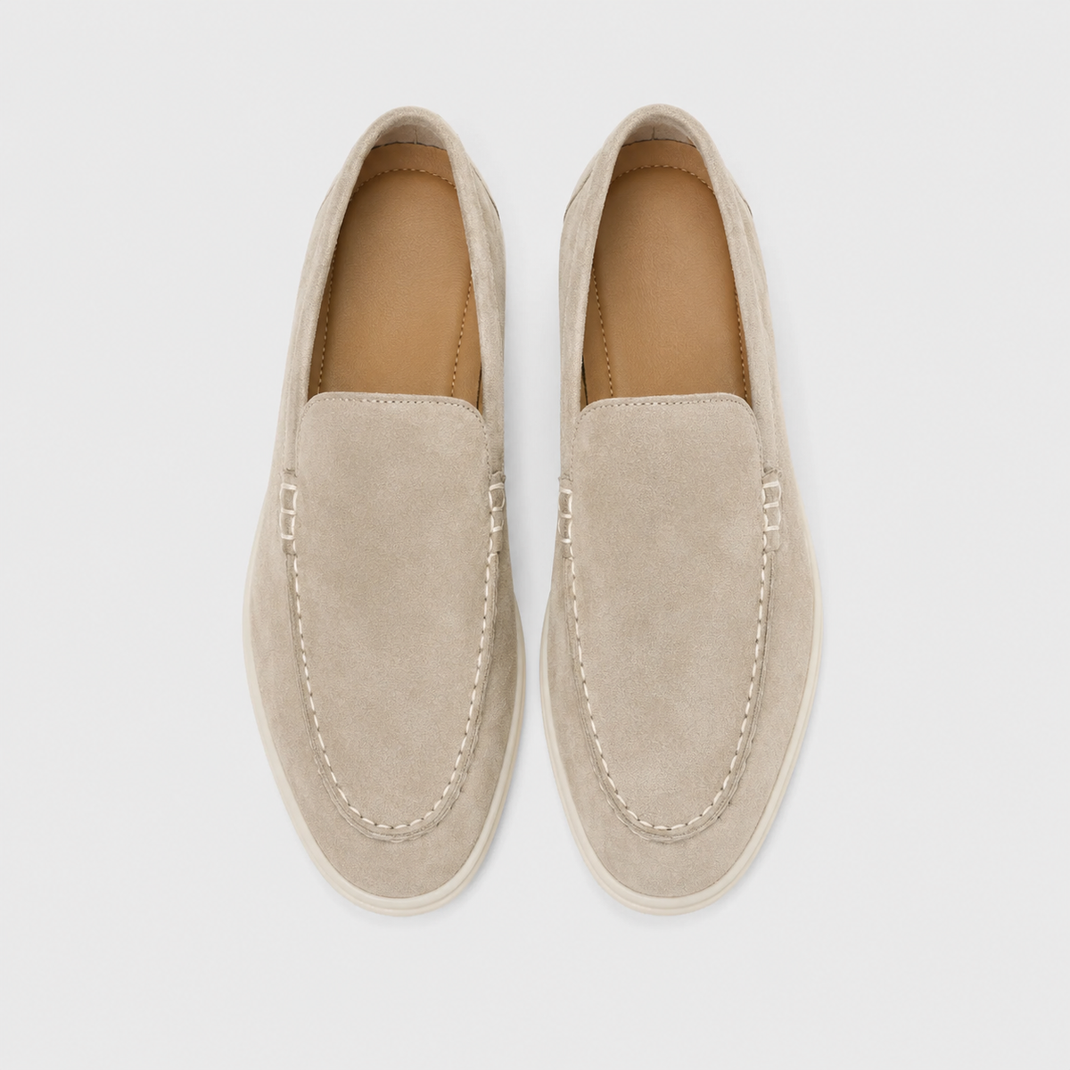 Men's Leather Flat Loafers Smart Walking Shoes