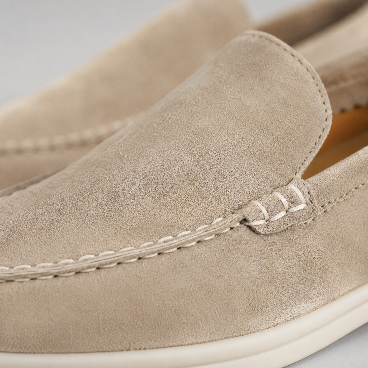 Men's Leather Flat Loafers Smart Walking Shoes