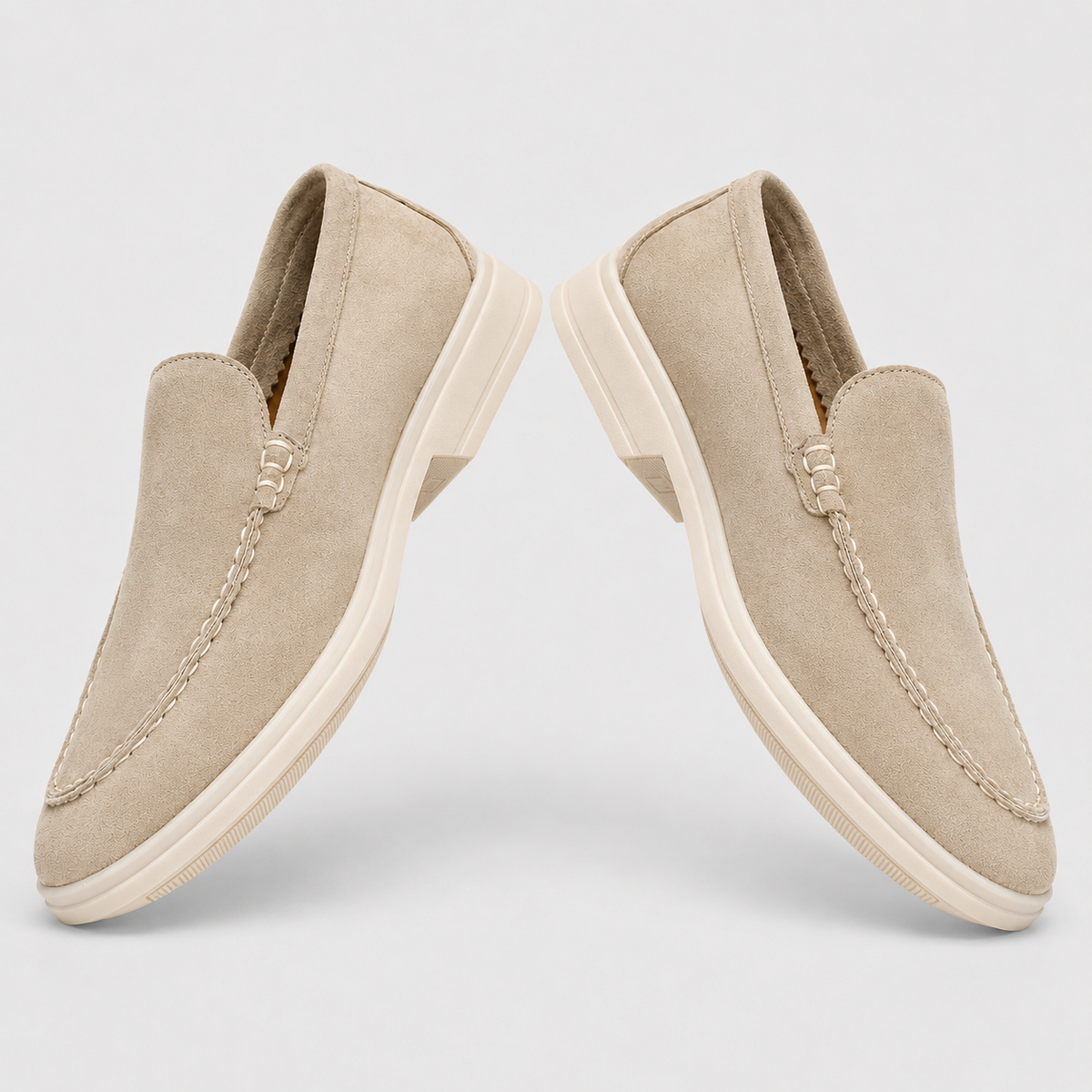 Men's Leather Flat Loafers Smart Walking Shoes