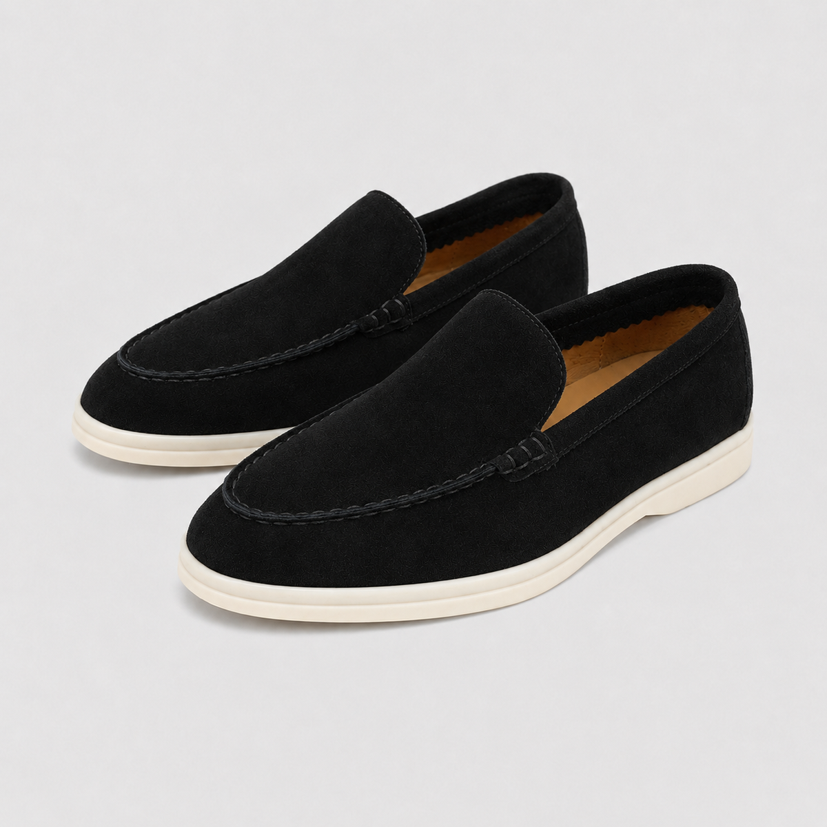 Men's Leather Flat Loafers Smart Walking Shoes