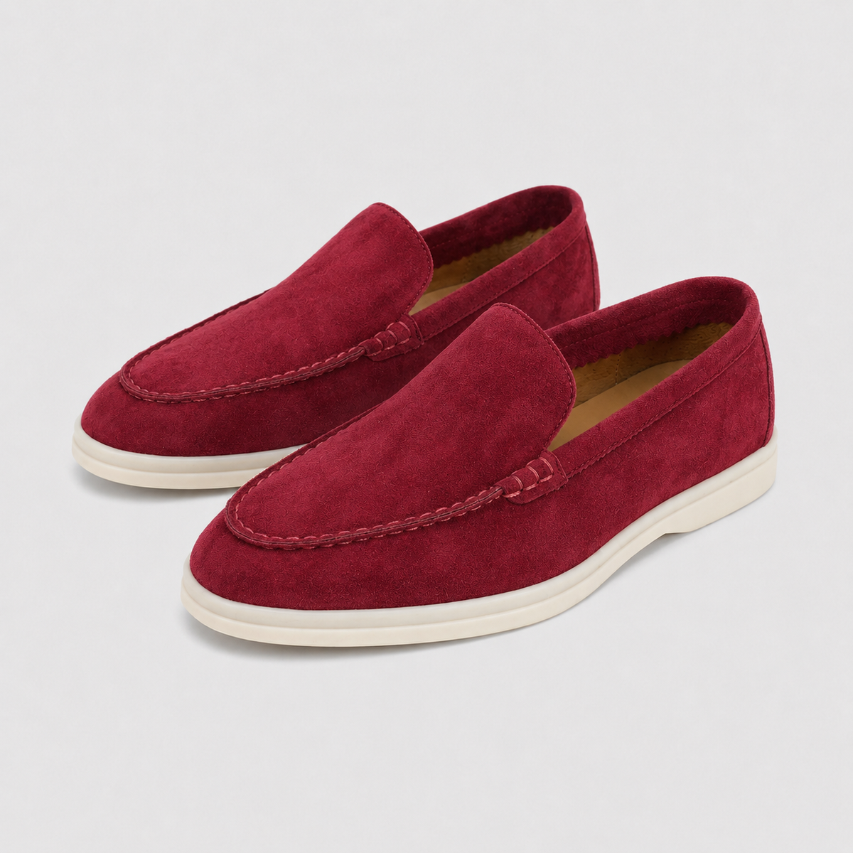 Men's Leather Flat Loafers Smart Walking Shoes
