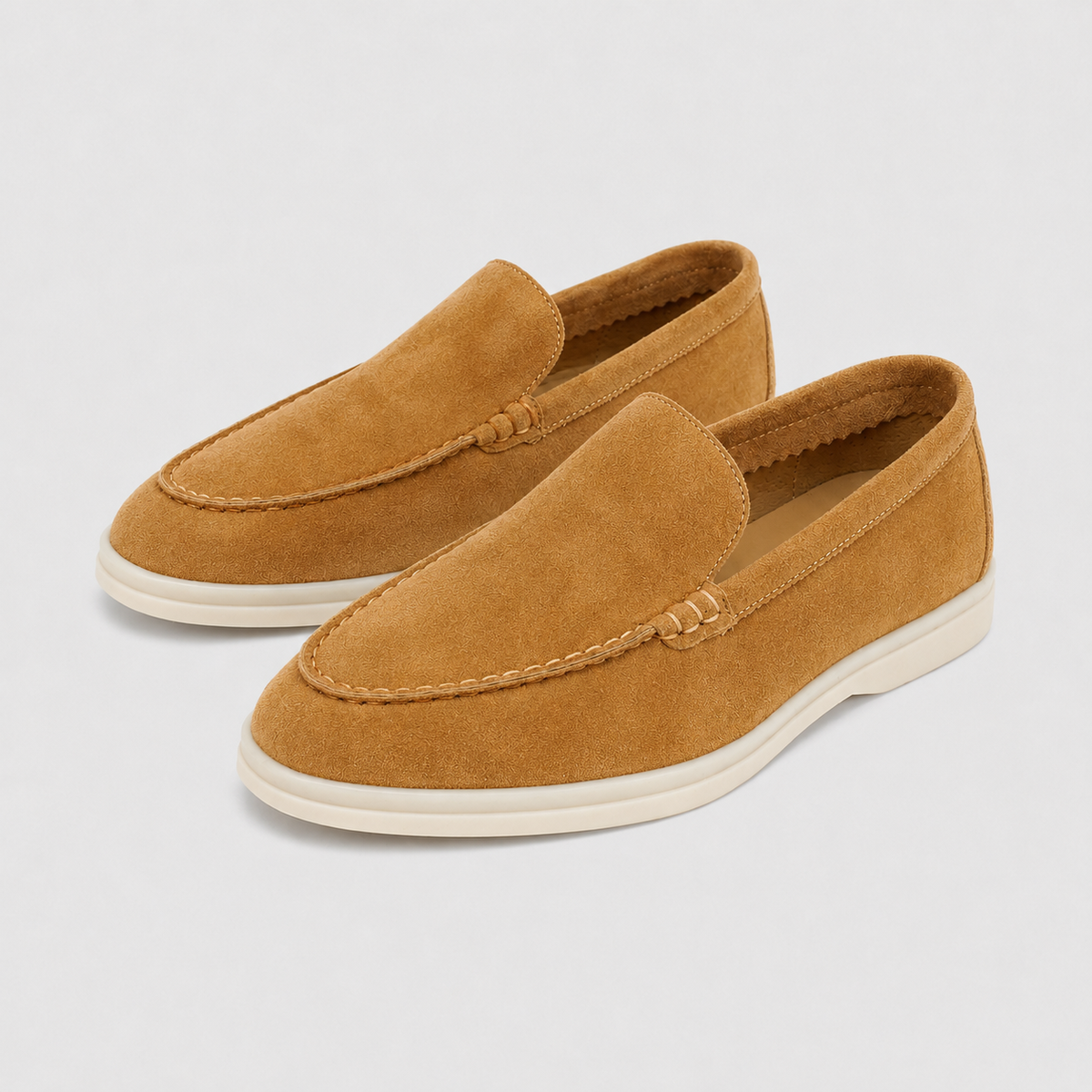 Men's Leather Flat Loafers Smart Walking Shoes