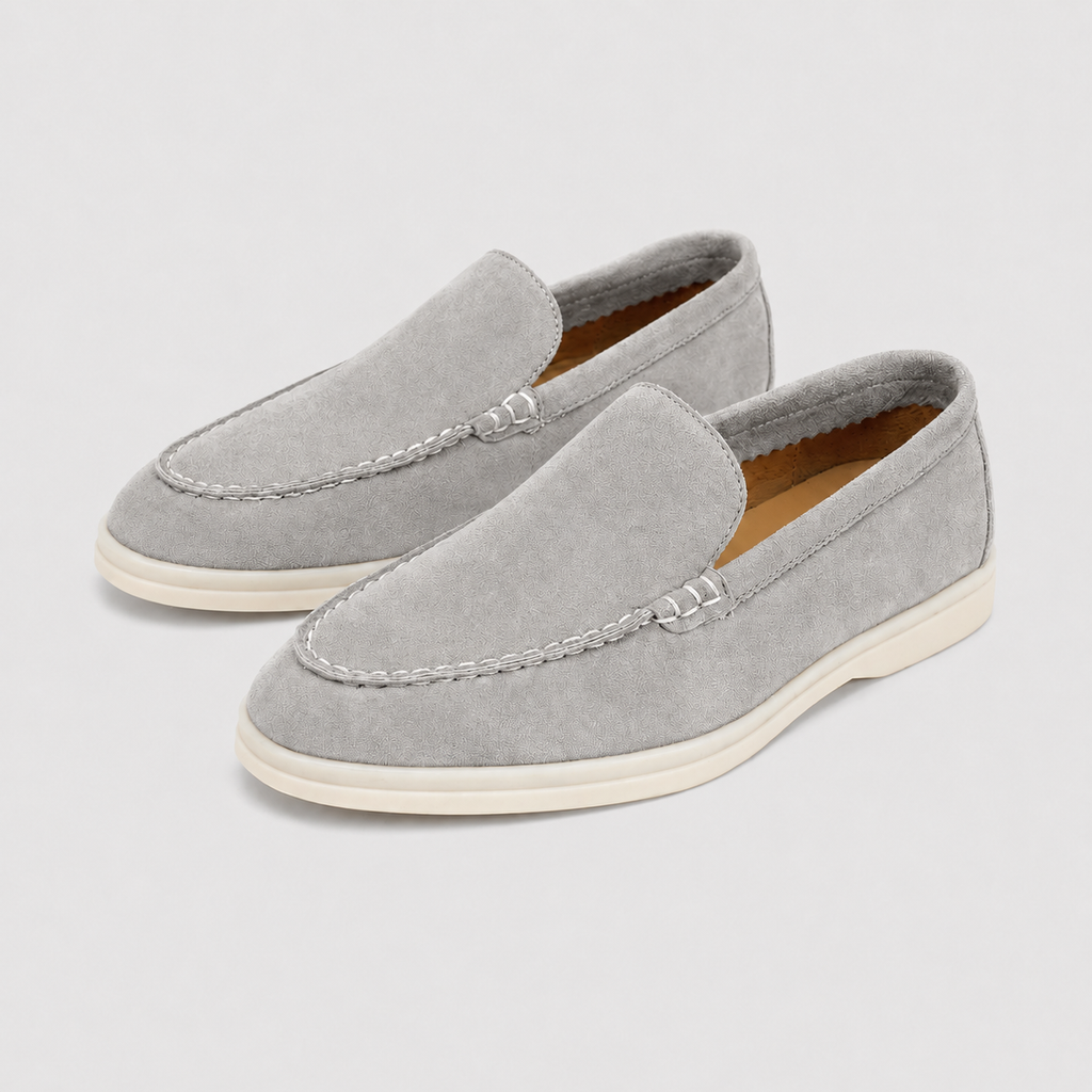 Men's Leather Flat Loafers Smart Walking Shoes