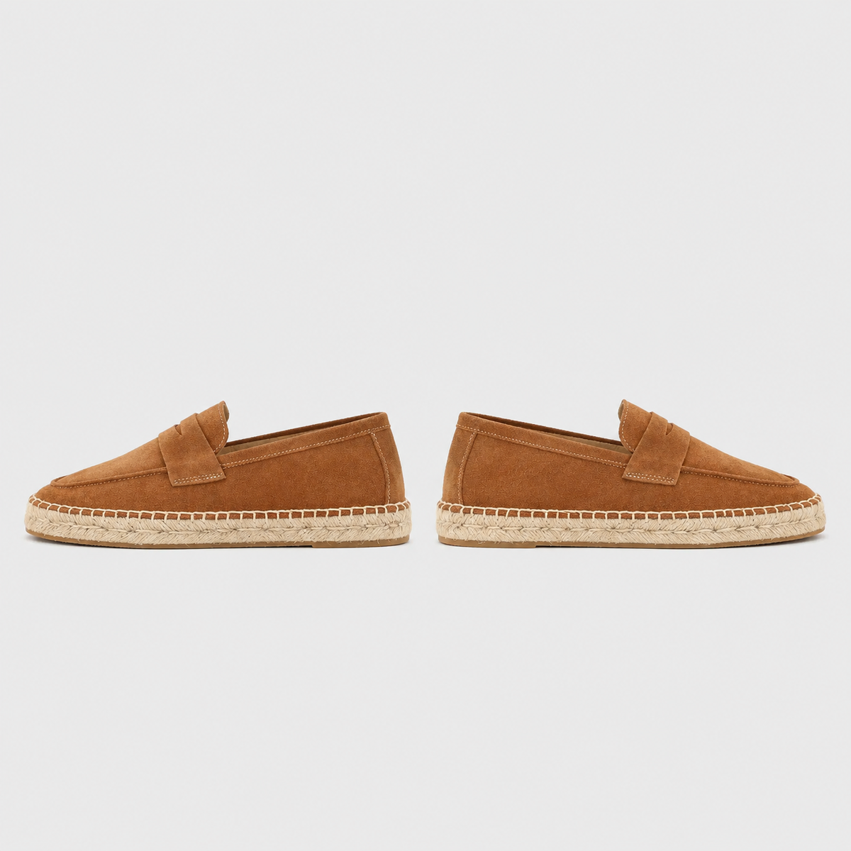 Men's Suede Espadrille Loafers