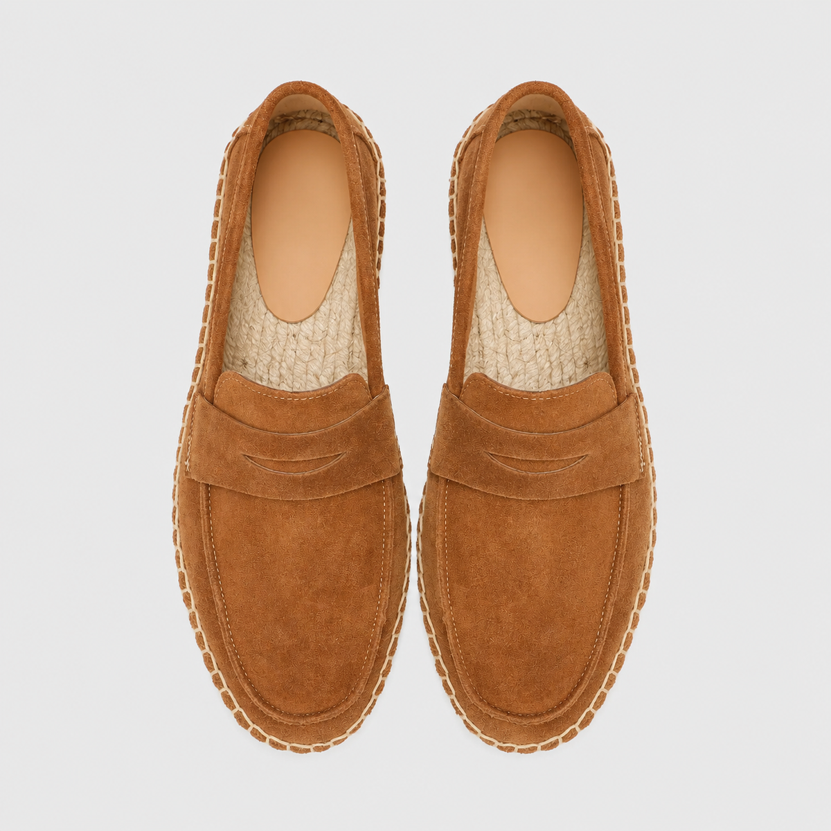 Men's Suede Espadrille Loafers