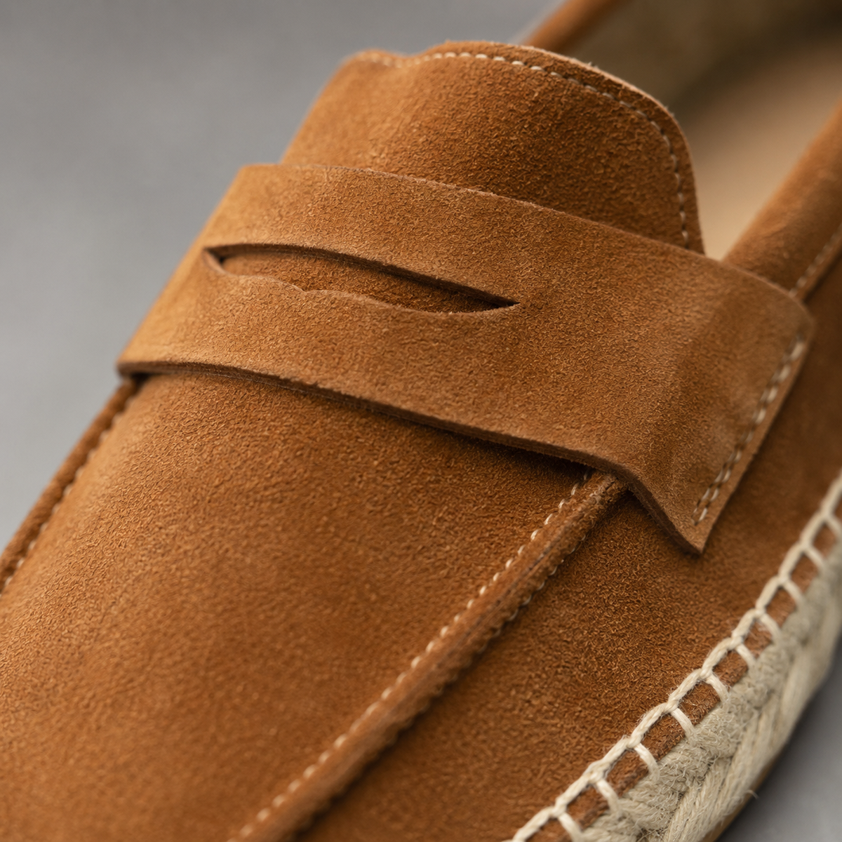 Men's Suede Espadrille Loafers