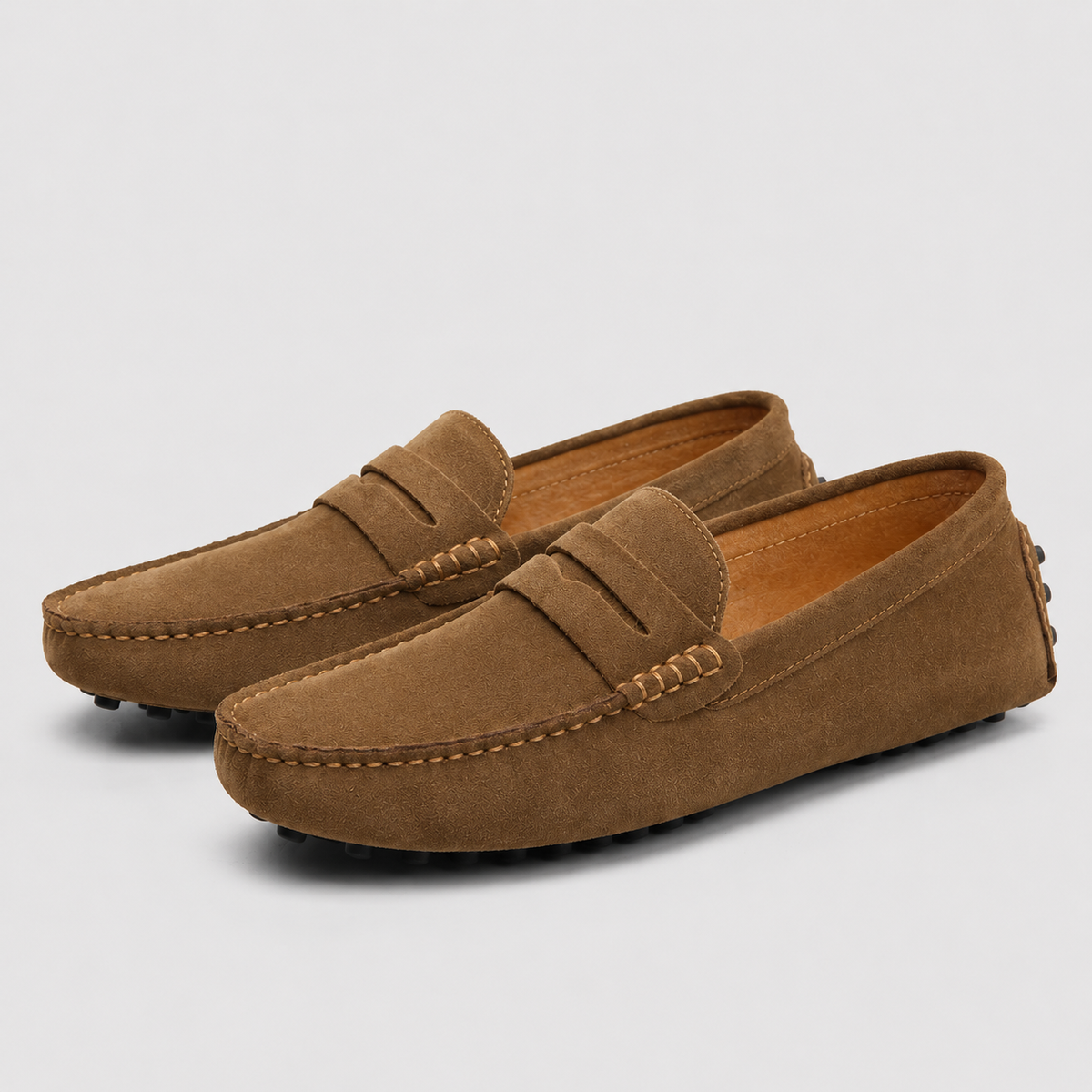 Men's Suede Leather Slip-On Loafers