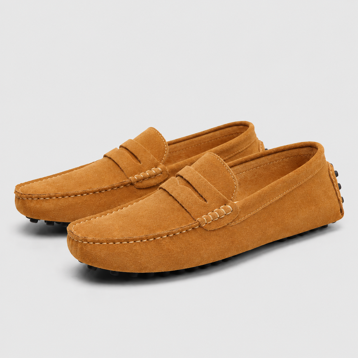 Men's Suede Leather Slip-On Loafers