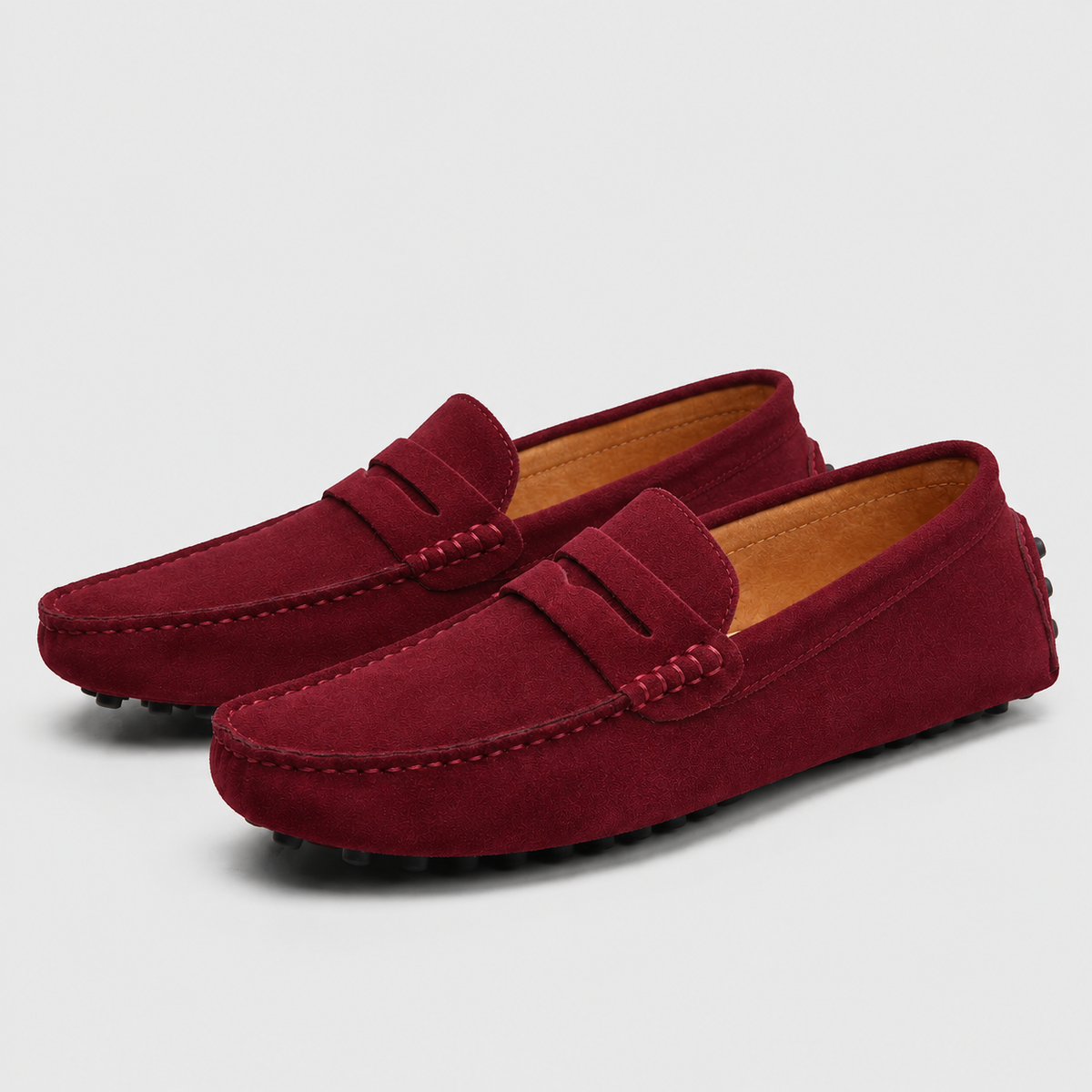 Men's Suede Leather Slip-On Loafers