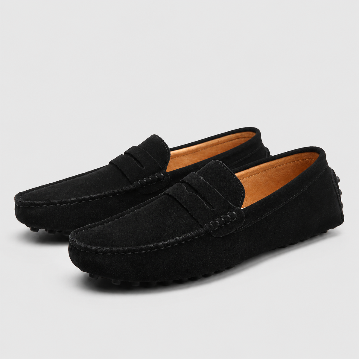 Men's Suede Leather Slip-On Loafers
