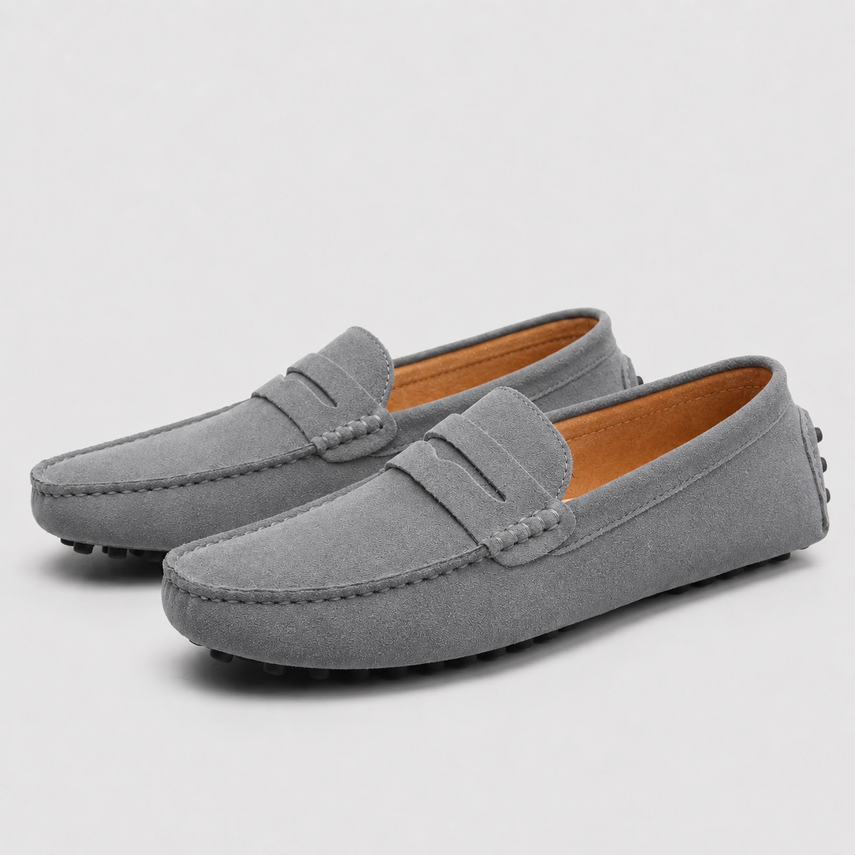 Men's Suede Leather Slip-On Loafers