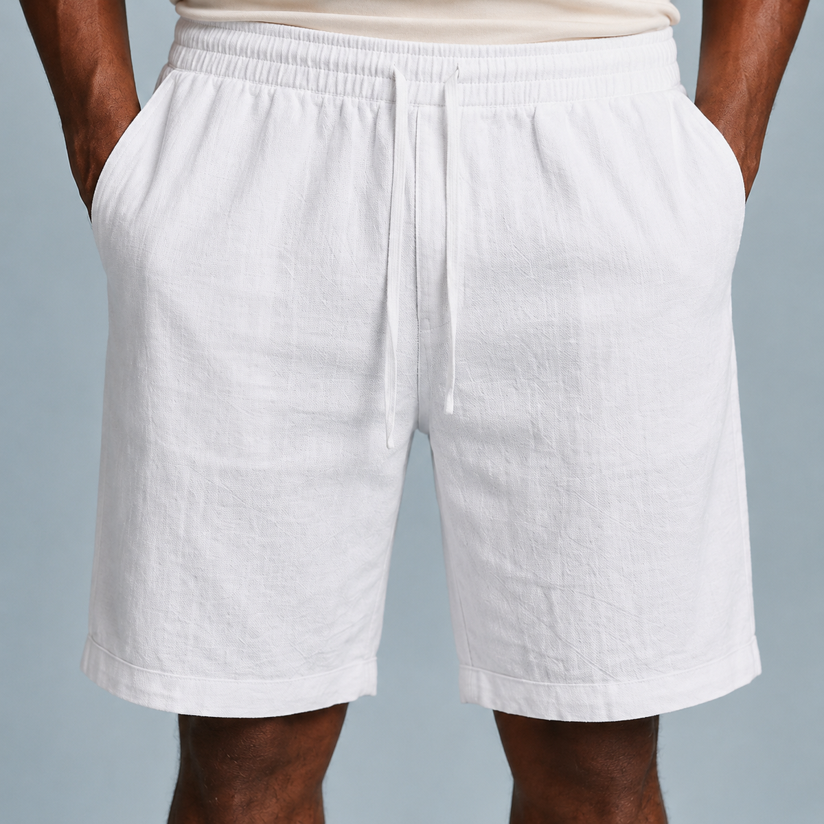 Men's Linen Cotton Loose Shorts