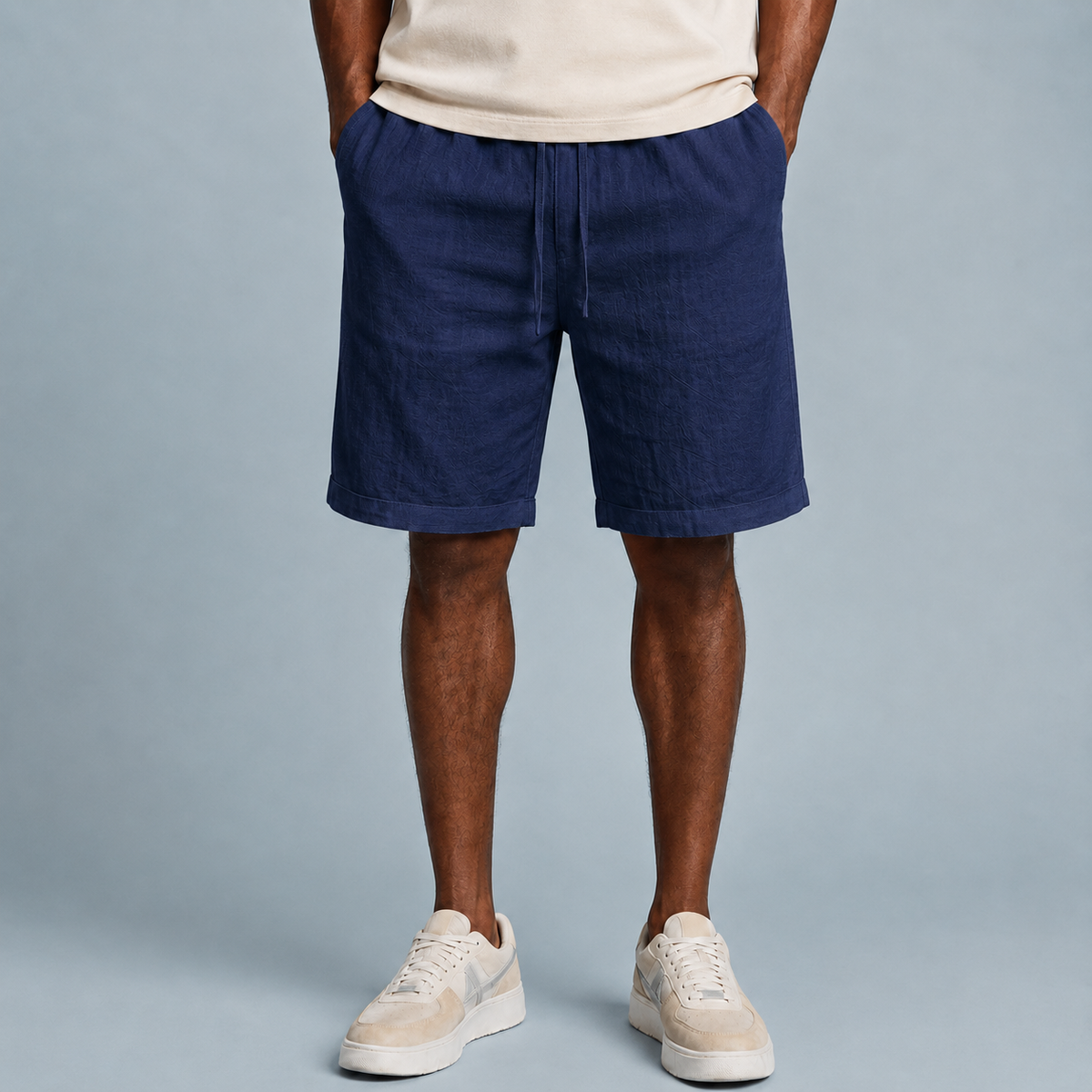 Men's Linen Cotton Loose Shorts