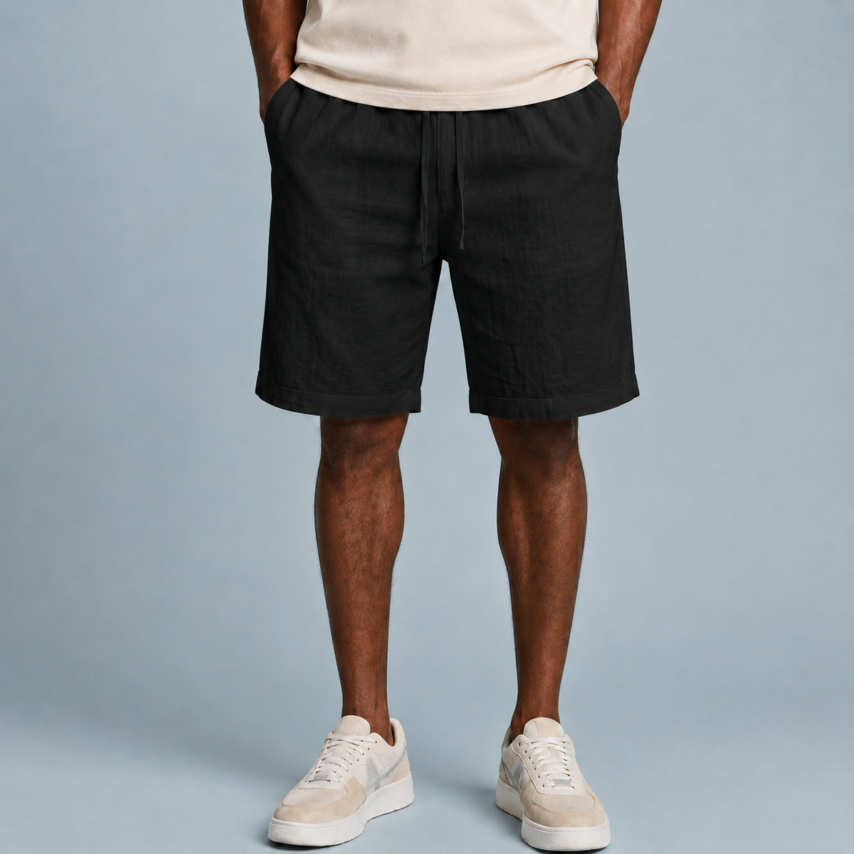 Men's Linen Cotton Loose Shorts