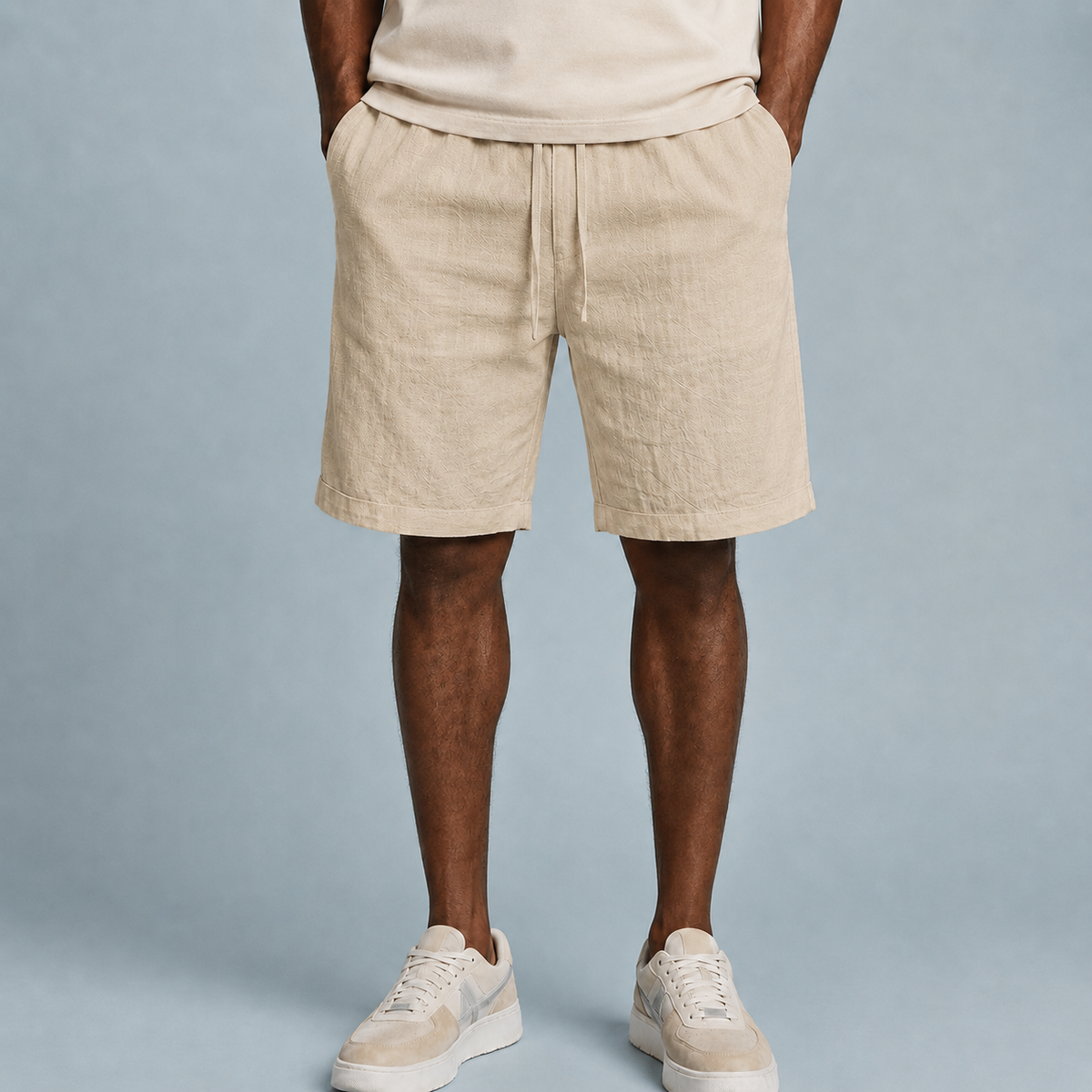 Men's Linen Cotton Loose Shorts