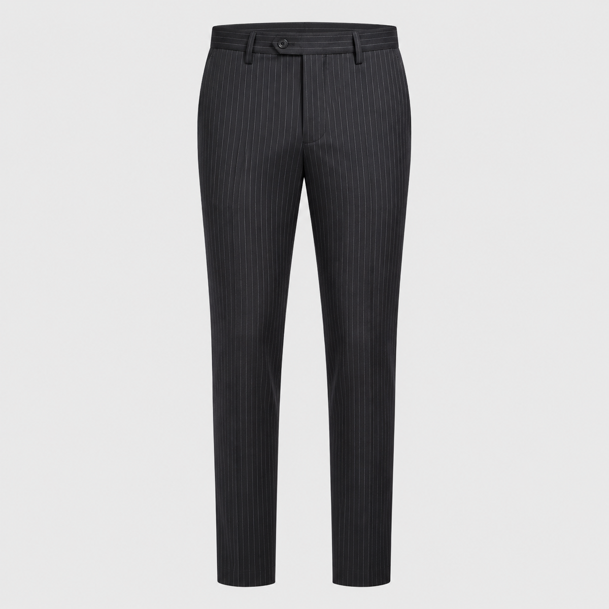 Men's Slim Fit Striped Smart Suit Trousers