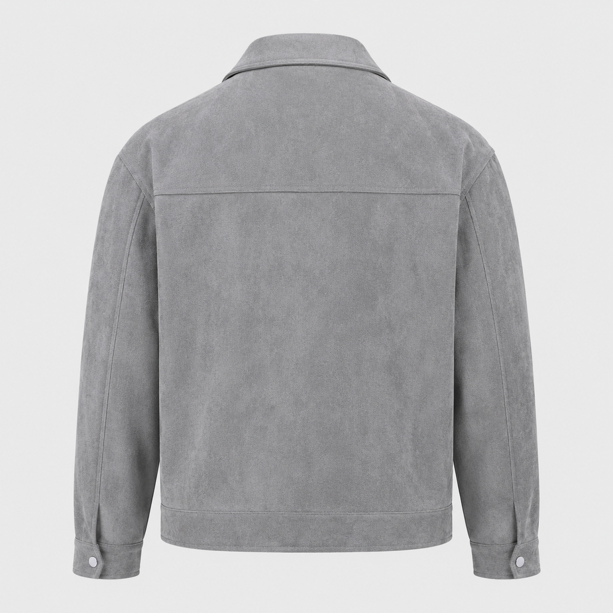 Men's Oversized Suede Zip Jacket