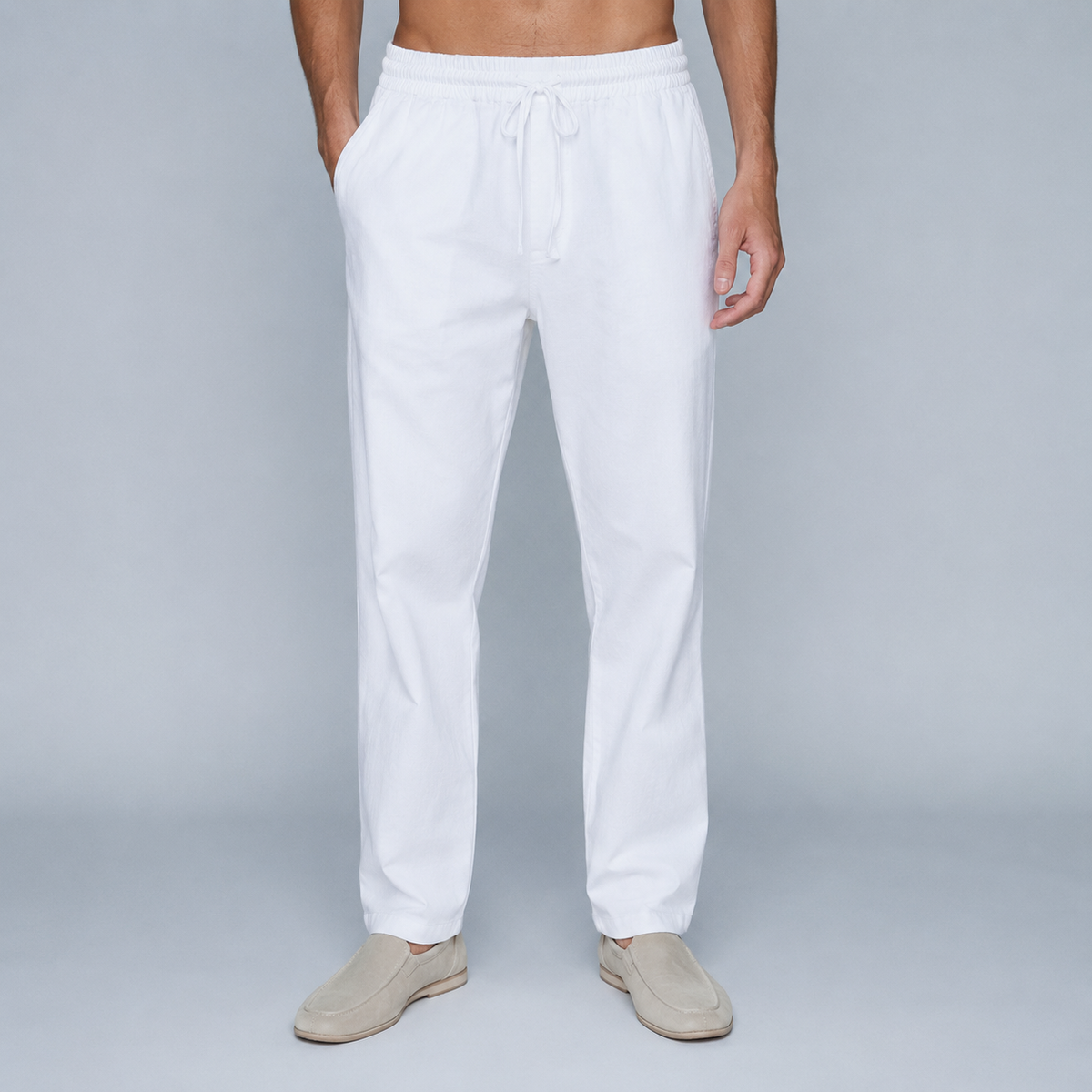 Men's Cotton Drawstring Jogger Trousers