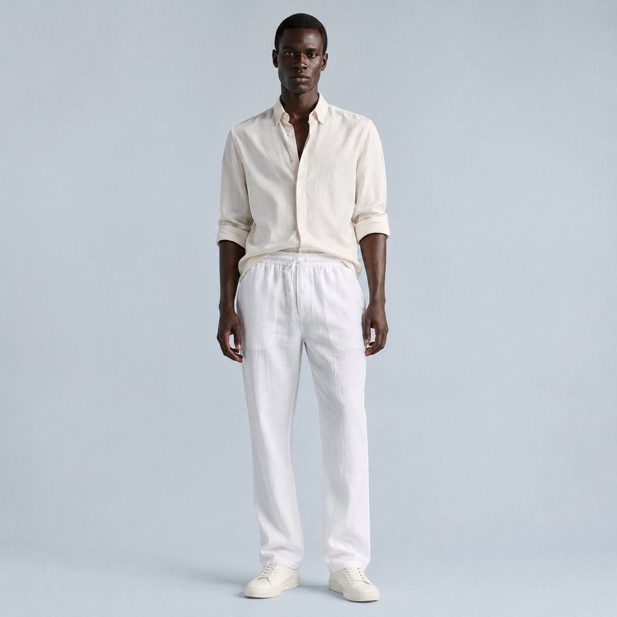 Men's Cotton Drawstring Jogger Trousers
