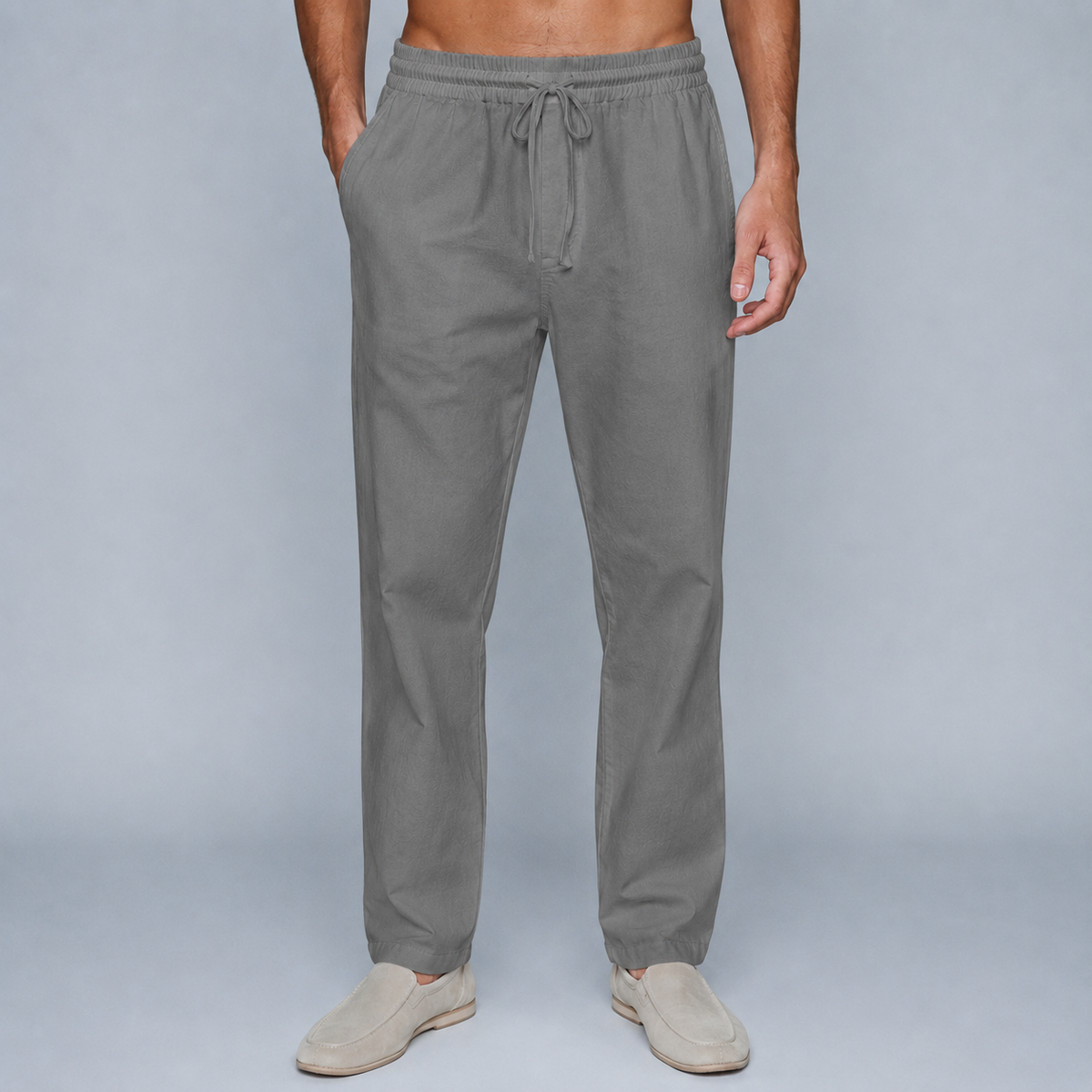 Men's Cotton Drawstring Jogger Trousers