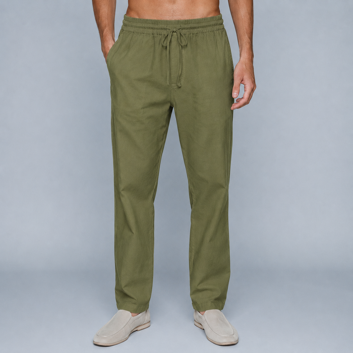 Men's Cotton Drawstring Jogger Trousers