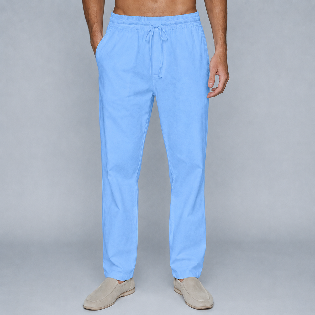 Men's Cotton Drawstring Jogger Trousers