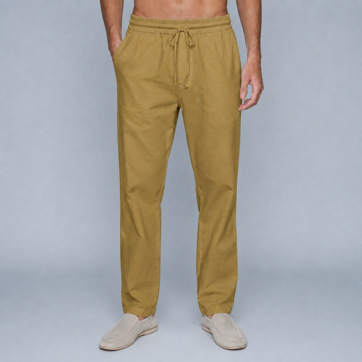Men's Cotton Drawstring Jogger Trousers