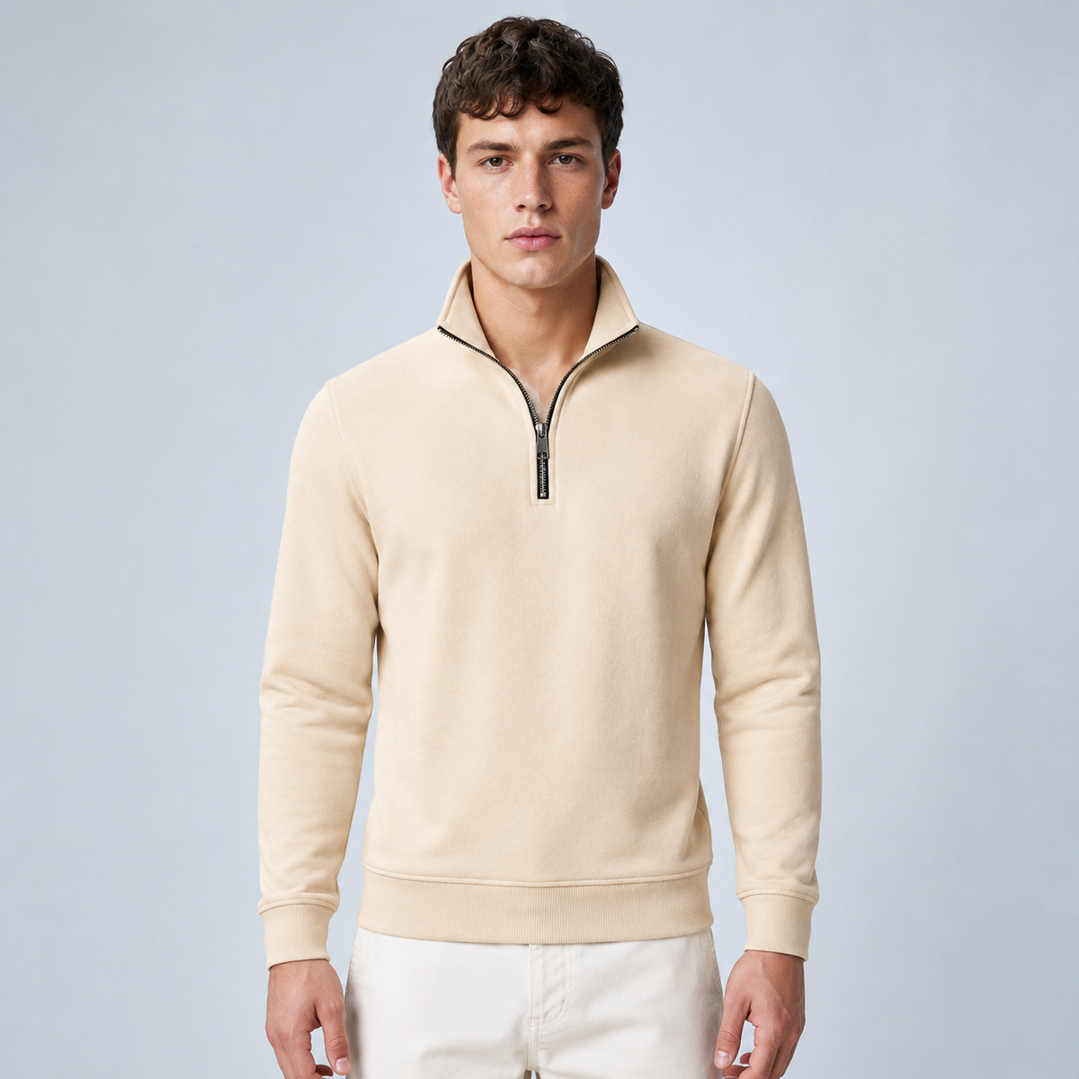Men's Quarter-Zip Pullover Sweatshirt