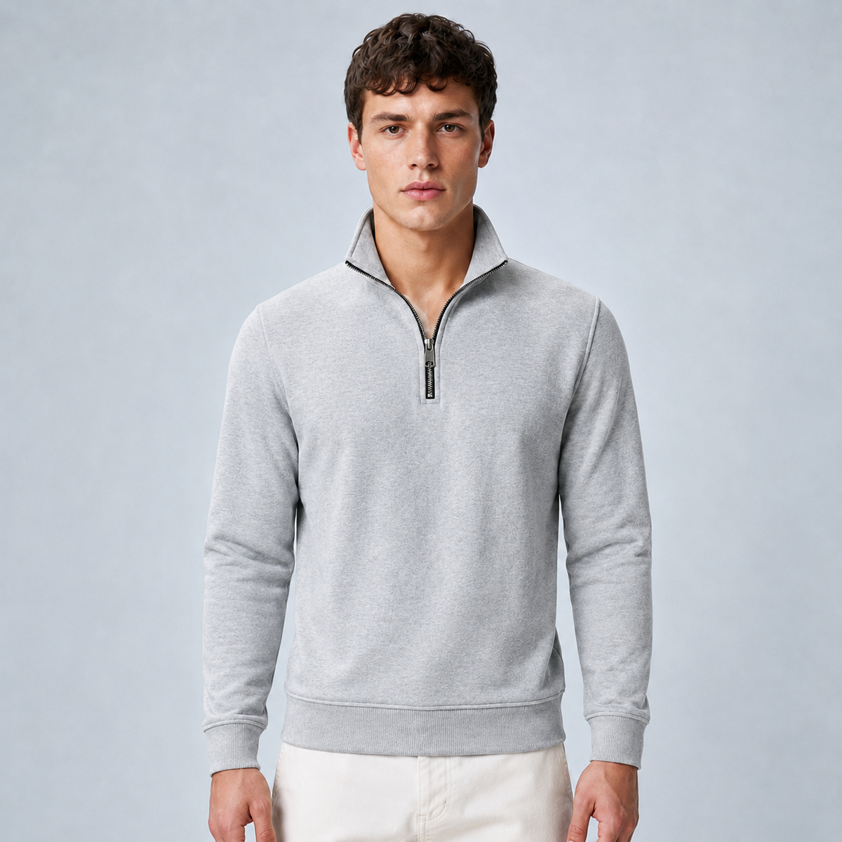 Men's Quarter-Zip Pullover Sweatshirt
