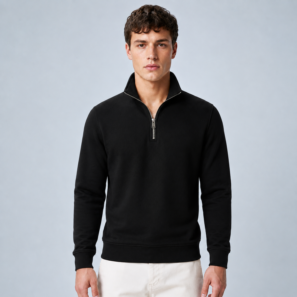 Men's Quarter-Zip Pullover Sweatshirt
