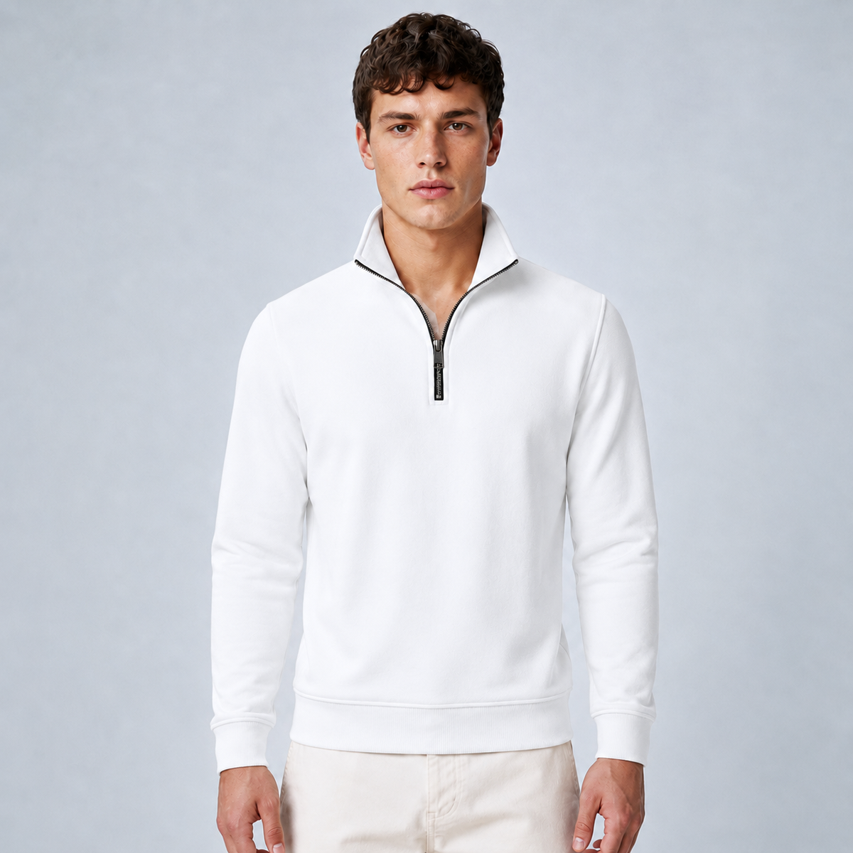 Men's Quarter-Zip Pullover Sweatshirt