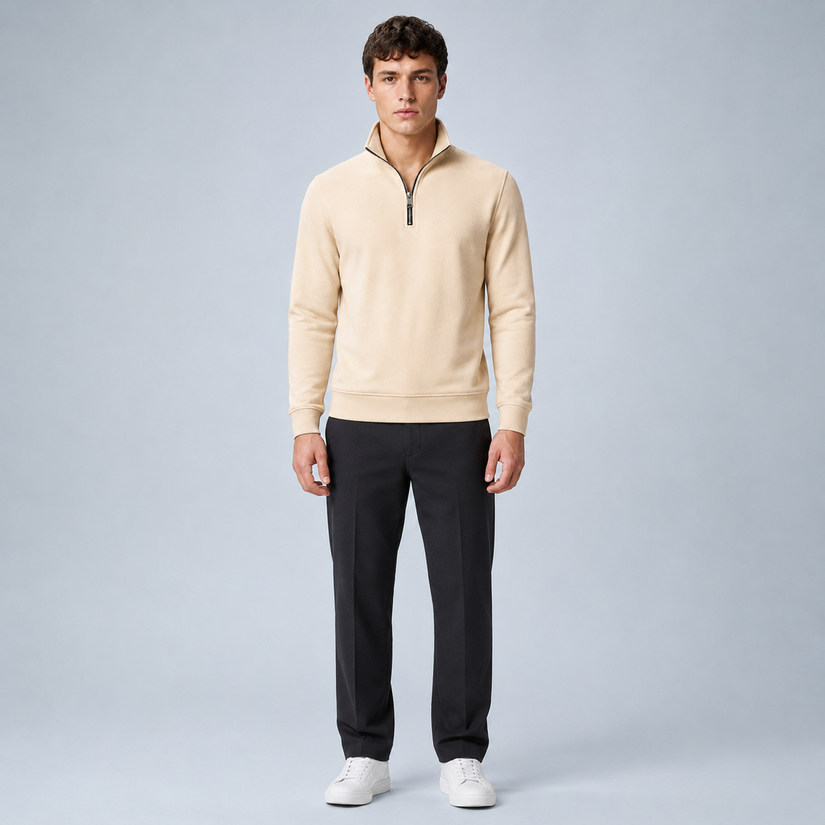 Men's Quarter-Zip Pullover Sweatshirt