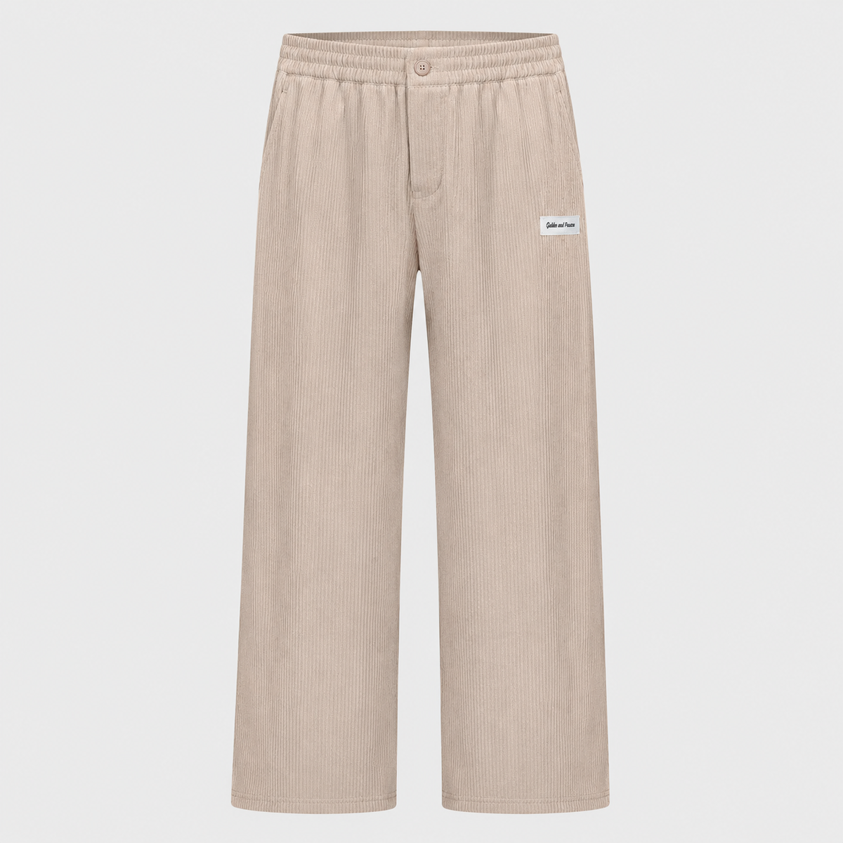 Men's Corduroy Drawstring Relaxed Fit Trousers