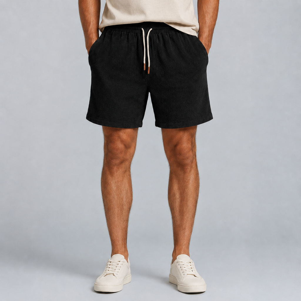 Men's Linen Cotton Loose Fit Shorts
