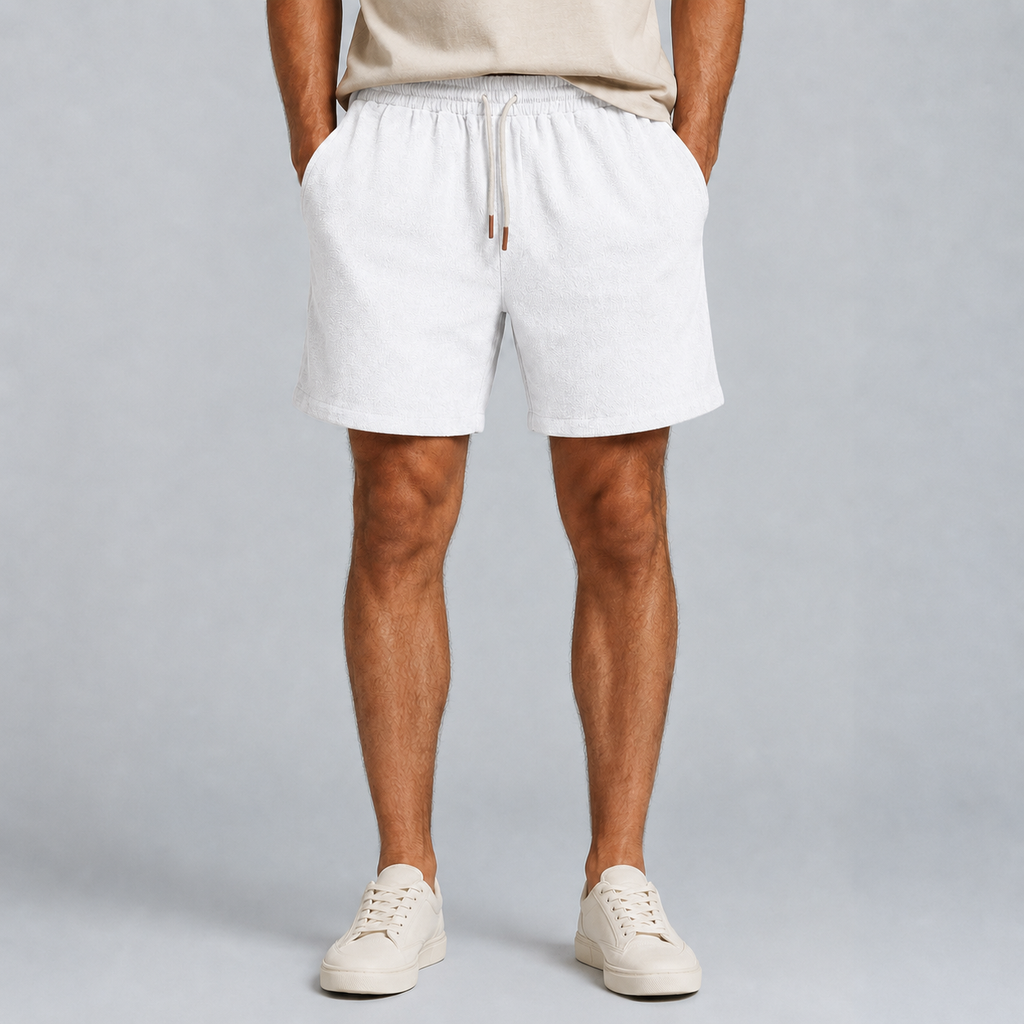 Men's Linen Cotton Loose Fit Shorts