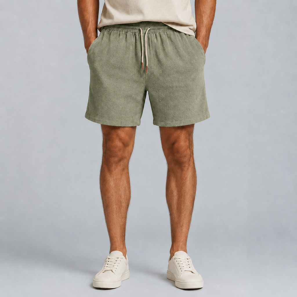 Men's Linen Cotton Loose Fit Shorts