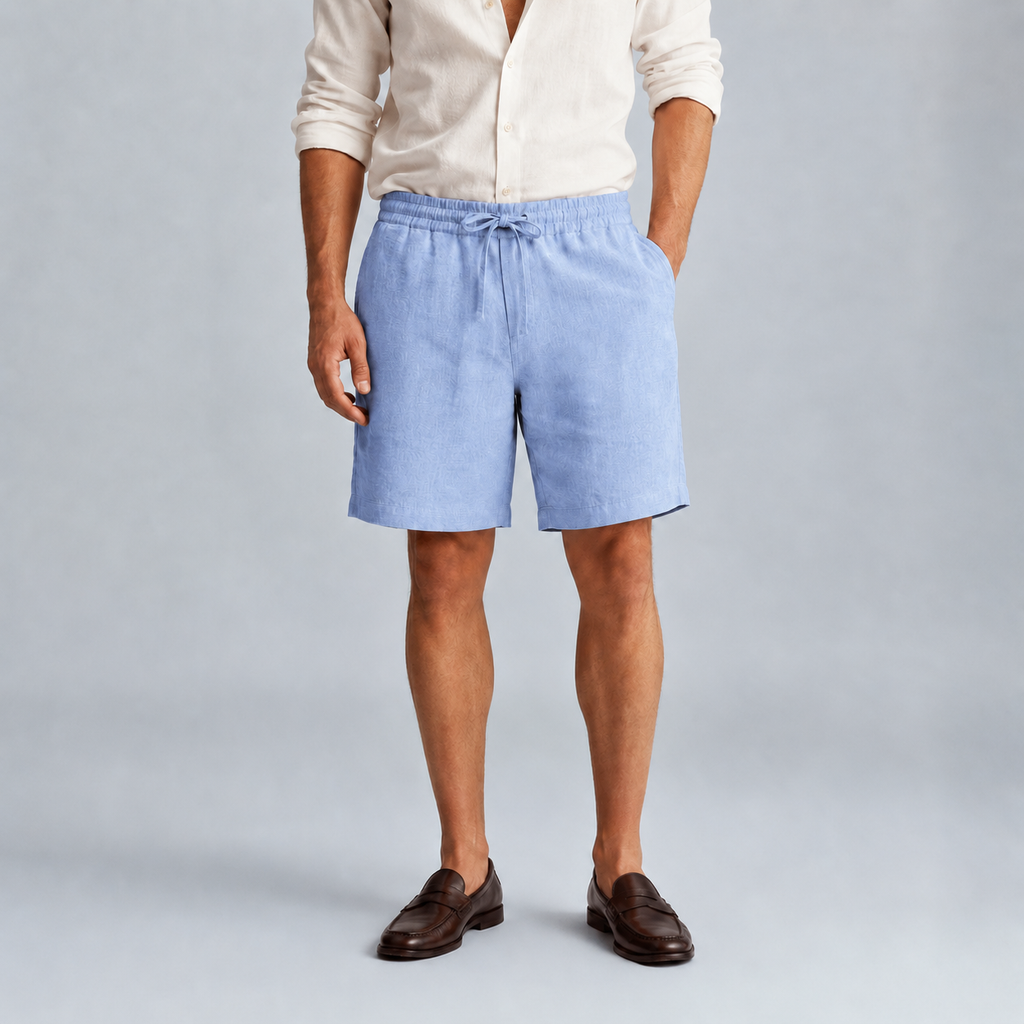 Men's Linen Solid Colour Lightweight Shorts