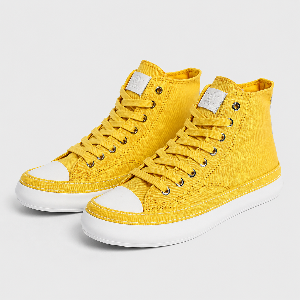 Men's High Top Canvas Vulcanised Sneakers