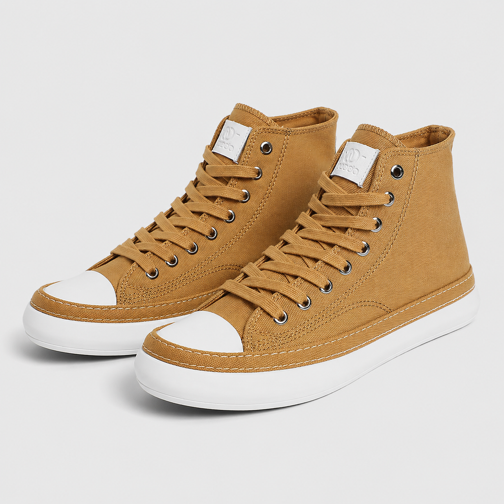 Men's High Top Canvas Vulcanised Sneakers