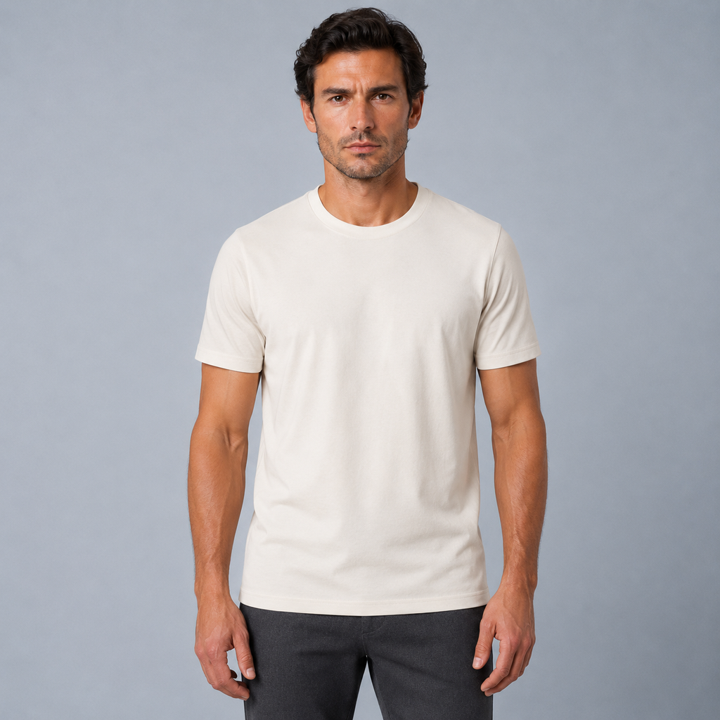 Men's Cotton Crew Neck Soft Touch T-Shirt