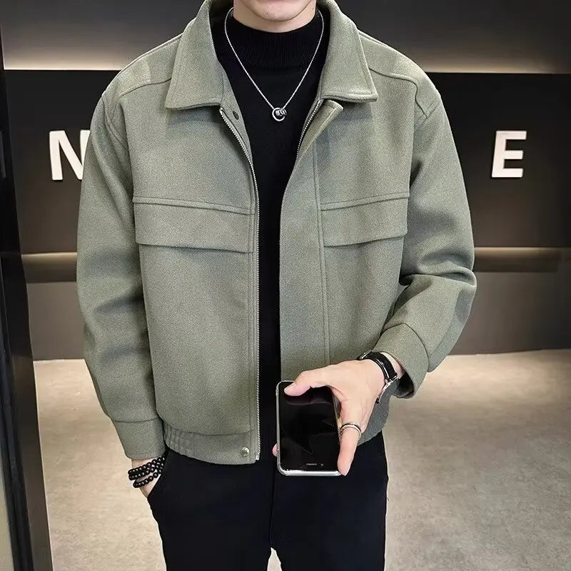 Men's Multi-Pocket Windbreaker Jacket