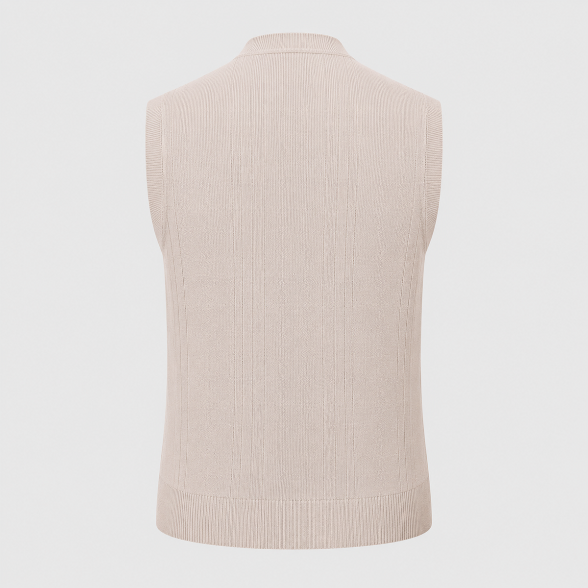 Men's Cable Knit V-Neck Sleeveless Jumper Vest Black Canvas