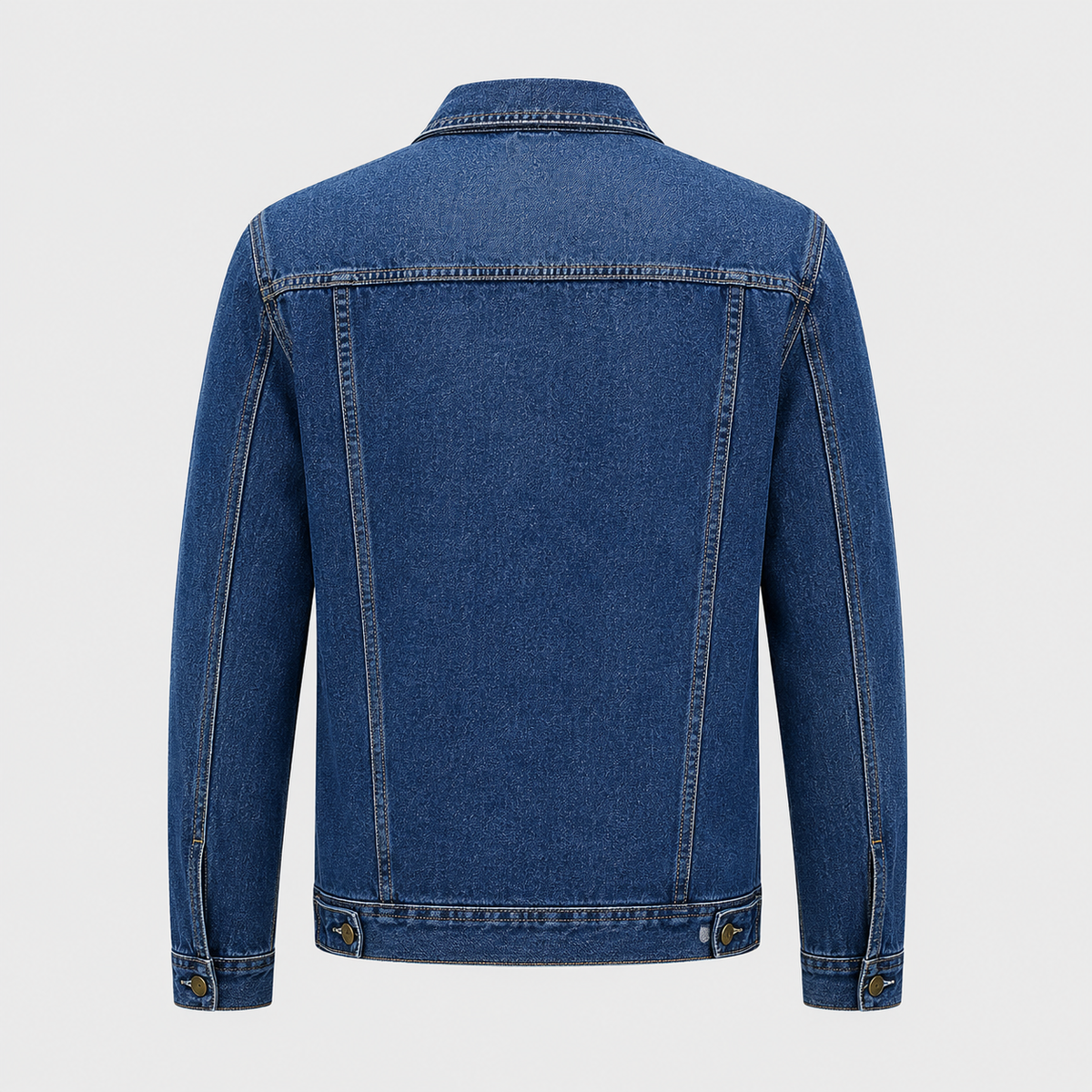 Men's Classic Cotton Denim Jacket Black Canvas