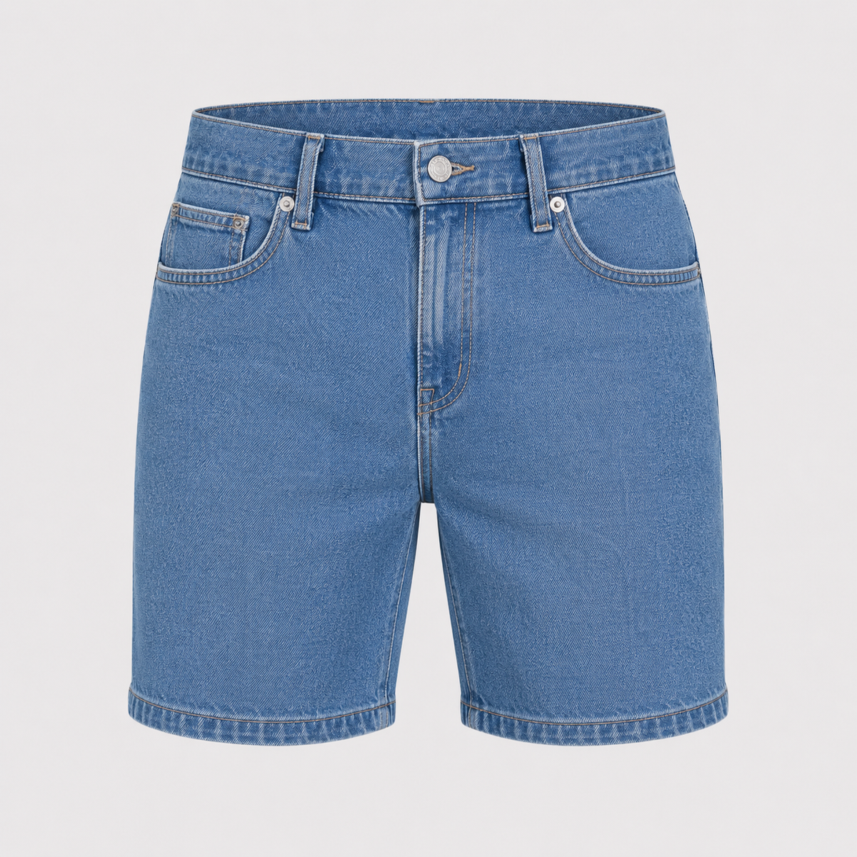 Men's Classic Denim Shorts Black Canvas