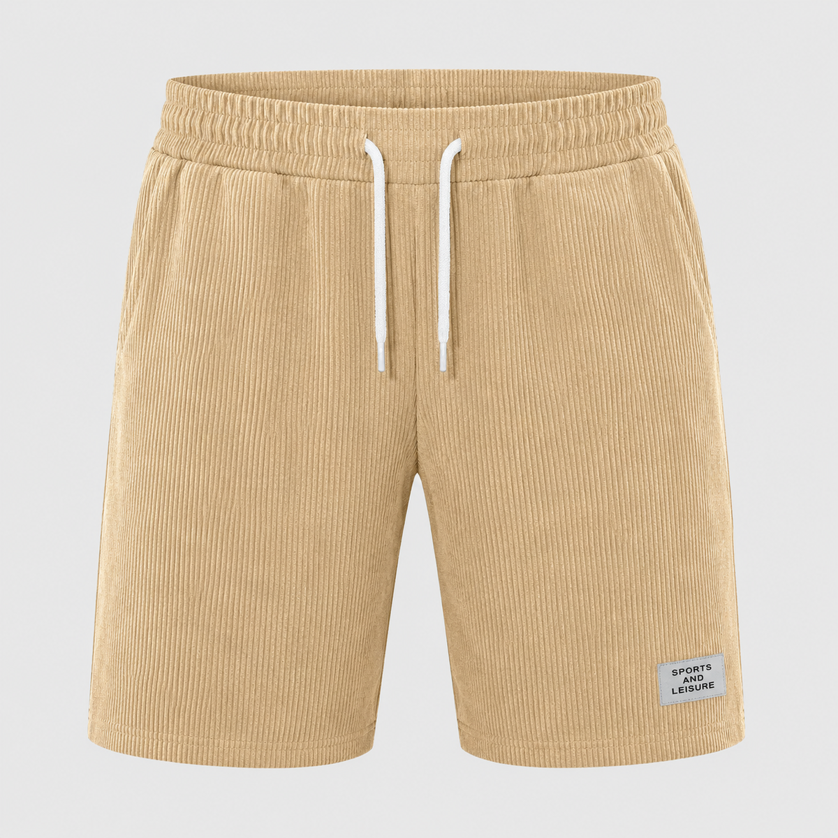 Men's Corduroy Lightweight Shorts Black Canvas