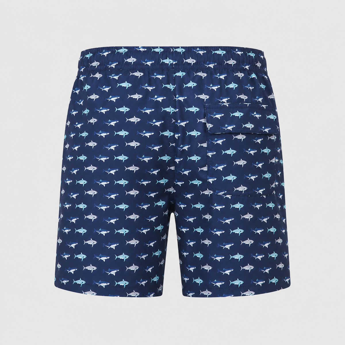 Men's Fish Quick-Dry Swim Shorts Black Canvas