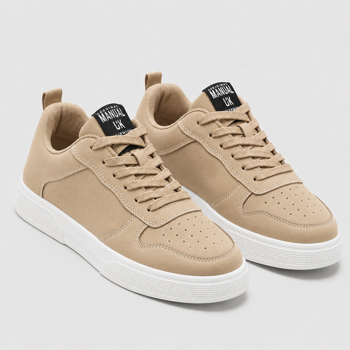 Men's Skate-Style Slip-Resistant Trainers Black Canvas
